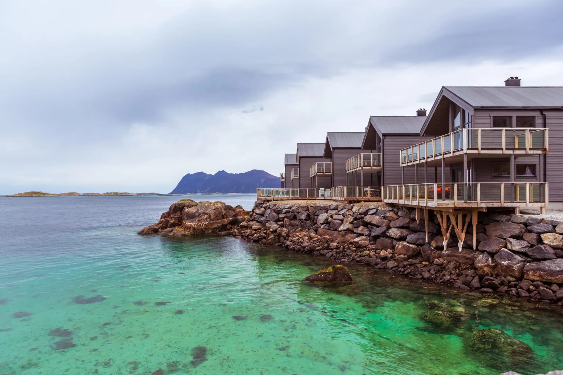 view of Senja Island near Hamn