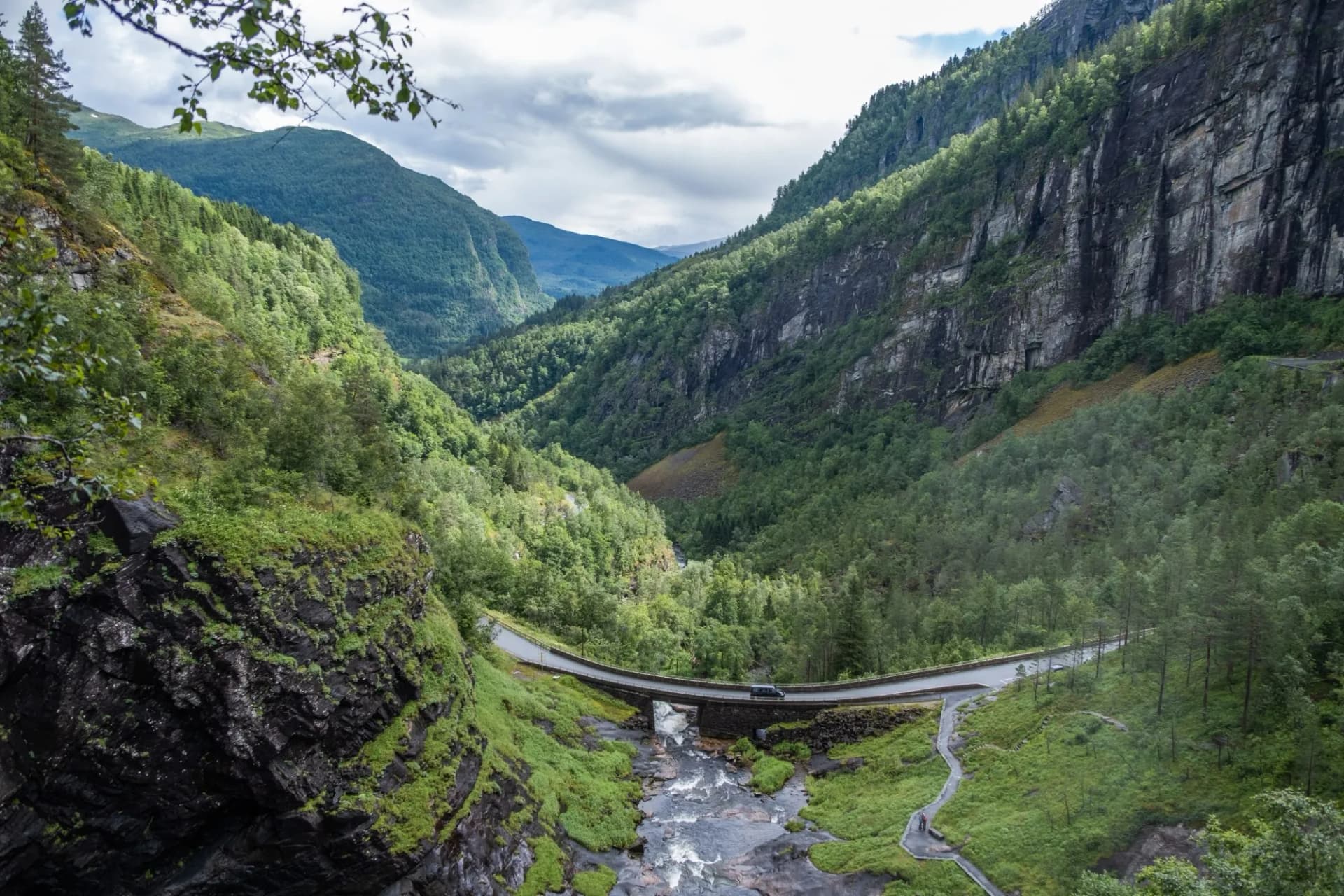 Skjervsfossen road
