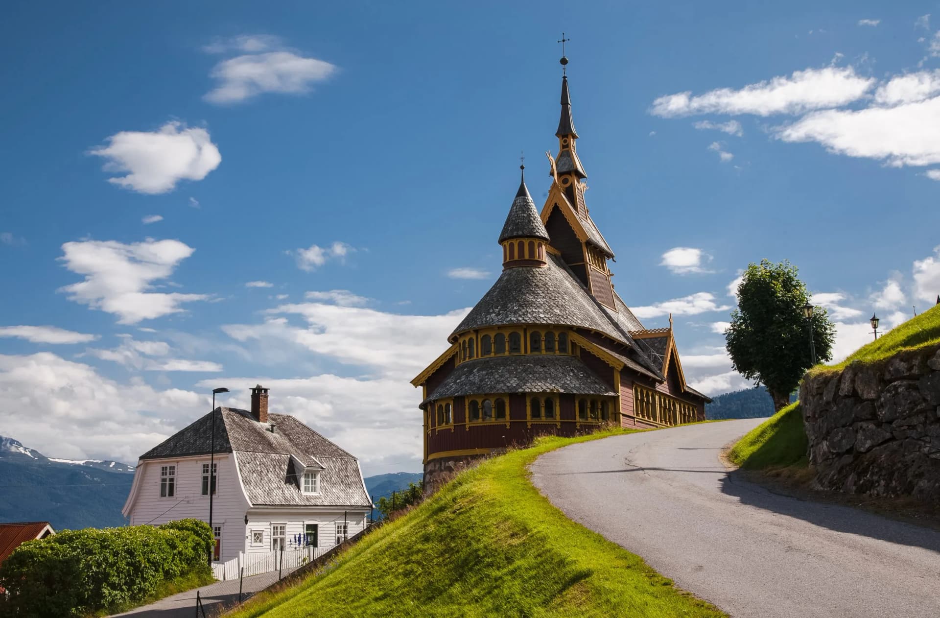 The St. Olaf Church in the Norwegian municipality of Balestrand