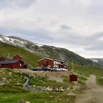 Jotunheimen rote Häuser
