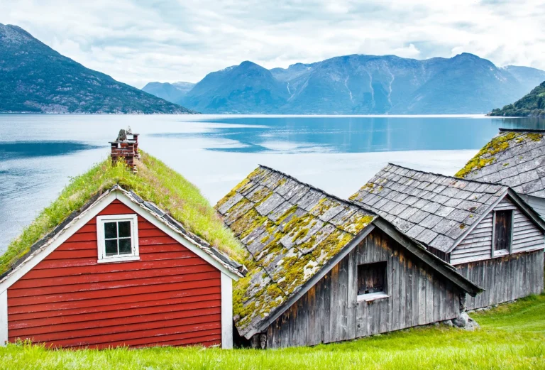 Utne Herangerfjord tradisjonelle hus